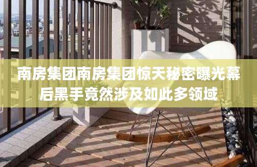 南房集团南房集团惊天秘密曝光幕后黑手竟然涉及如此多领域