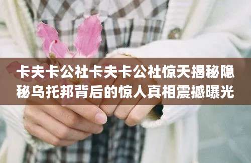 卡夫卡公社卡夫卡公社惊天揭秘隐秘乌托邦背后的惊人真相震撼曝光