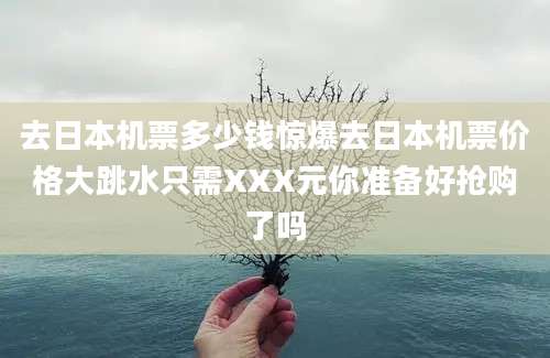去日本机票多少钱惊爆去日本机票价格大跳水只需XXX元你准备好抢购了吗