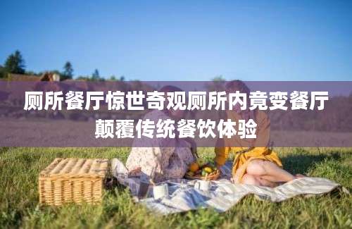 厕所餐厅惊世奇观厕所内竟变餐厅颠覆传统餐饮体验
