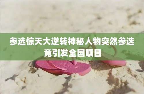 参选惊天大逆转神秘人物突然参选竟引发全国瞩目
