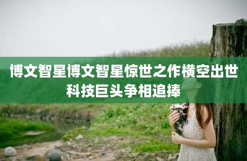 博文智星博文智星惊世之作横空出世科技巨头争相追捧