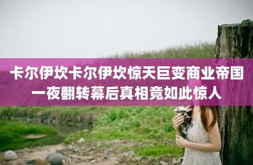 卡尔伊坎卡尔伊坎惊天巨变商业帝国一夜翻转幕后真相竟如此惊人