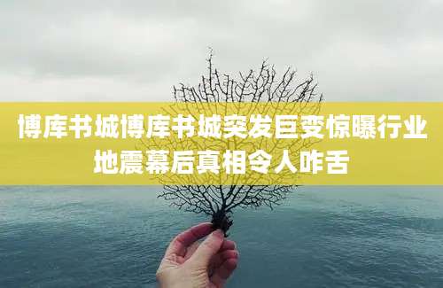 博库书城博库书城突发巨变惊曝行业地震幕后真相令人咋舌