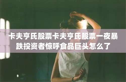 卡夫亨氏股票卡夫亨氏股票一夜暴跌投资者惊呼食品巨头怎么了