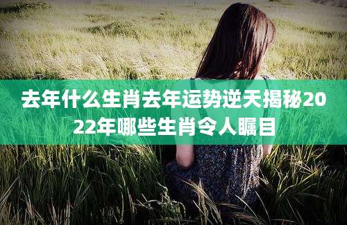 去年什么生肖去年运势逆天揭秘2022年哪些生肖令人瞩目