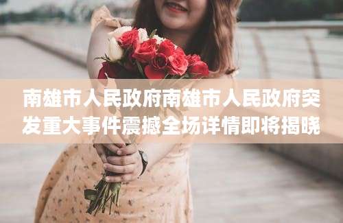 南雄市人民政府南雄市人民政府突发重大事件震撼全场详情即将揭晓