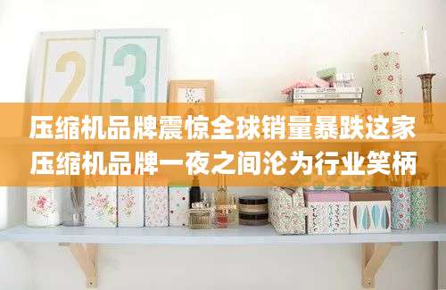 压缩机品牌震惊全球销量暴跌这家压缩机品牌一夜之间沦为行业笑柄