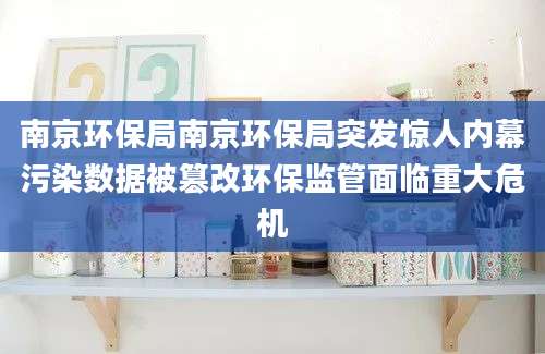 南京环保局南京环保局突发惊人内幕污染数据被篡改环保监管面临重大危机