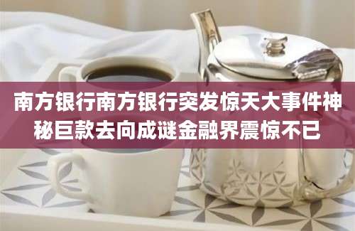 南方银行南方银行突发惊天大事件神秘巨款去向成谜金融界震惊不已