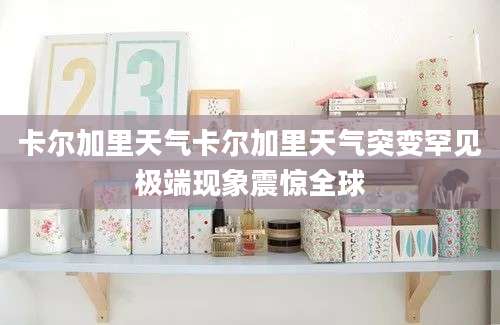 卡尔加里天气卡尔加里天气突变罕见极端现象震惊全球